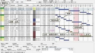 生産管理システム　MICS　計画表